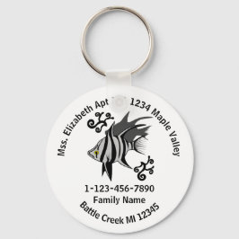 Llavero Dirección de la casa de la familia de la vieja esp