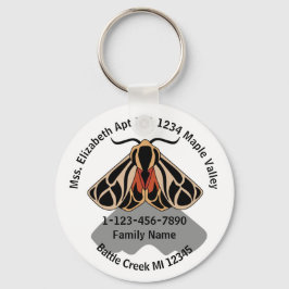 Llavero Dirección inicial de la familia Tiger Moth perdida