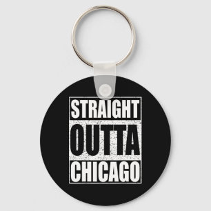 Llavero Directamente fuera de Chicago Estado de Illinois
