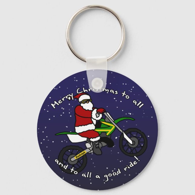 Llavero Dirt Bike Santa (Anverso)