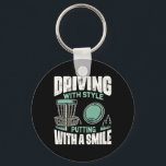 Llavero Disc Golfer Driving With Style Disc Golf<br><div class="desc">Disc Golfer Driving With Style Disc Golf</div>