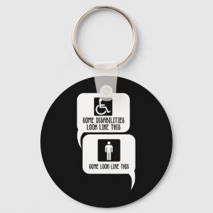 Llavero Discapacidad Concienciación sobre autismo bipolar 