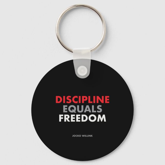 Llavero "Disciplina igual a libertad" Jocko Willink (Anverso)