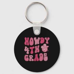 Llavero Disco Cowboy Howdy Profesor de 4º Grado Occidental