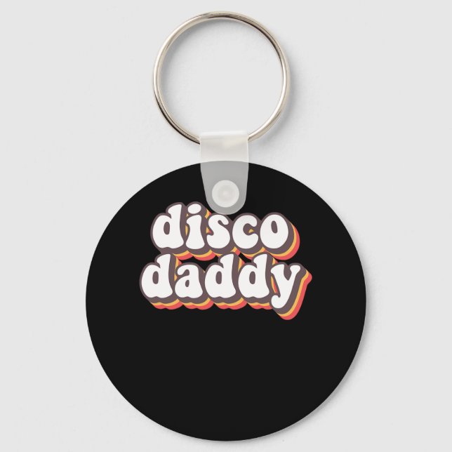 Llavero Disco Daddy Groovy Retro Hippie 70s Disco (Anverso)