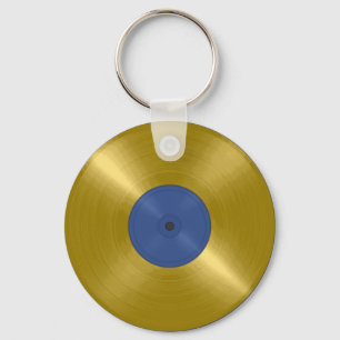 Llavero Disco de vinilo de oro