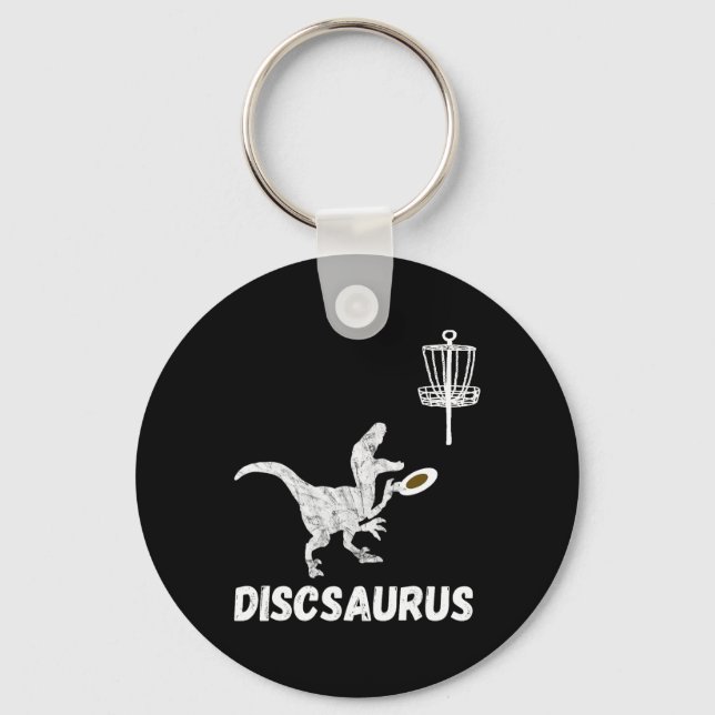 Llavero Disco Golf Dinosaurio Frolfing T-rex Dino Divertid (Anverso)
