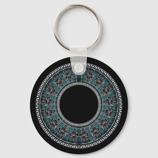 Llavero Disco griego retro (Anverso)