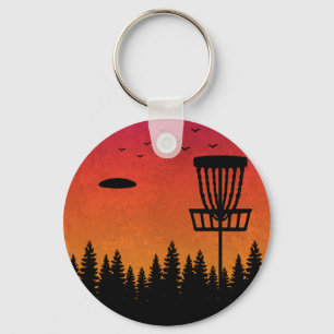 Llavero Disco Vintage Frolf Frisbee Player Retro