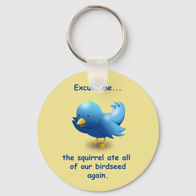 Llavero Disculpe...La ardilla se comió toda nuestra semill (Anverso)