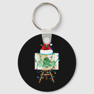 Llavero Diseñador de Pintor de Navidad _ Santa Xmas Artist