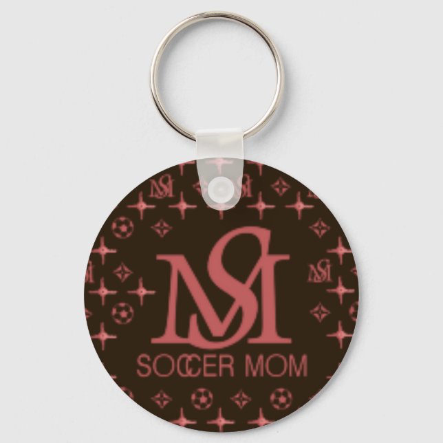Llavero Diseñador Soccer Mom (marrón/rosa) (Anverso)