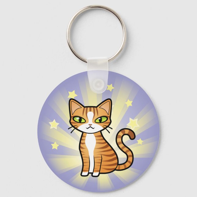 Llavero Diseñar su propio gato Personalizado (Anverso)