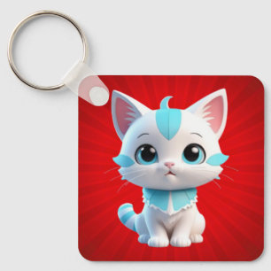 Llavero Diseño 3D 3D de Personalizado Cute Kitten-38063