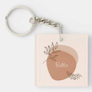 Llavero Diseño abstracto minimalista personalizado