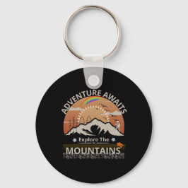 Llavero Diseño "Adventure Awaits-Explore the mountain"