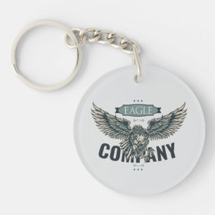 Llavero Diseño Americano de la Compañía del Águila Retro