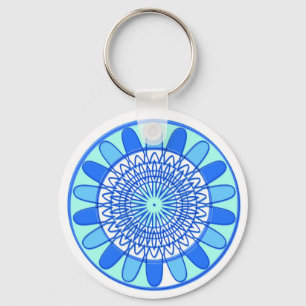 Llavero Diseño azul elegante de la joya de la chispa