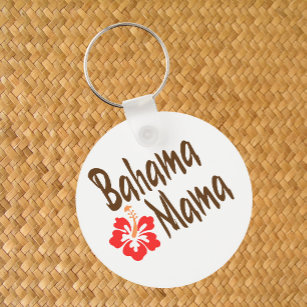 Llavero Diseño Bahama Mama con flor Hibisucus