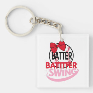 Llavero Diseño "Batter Batter Swing", con un tema de béisb