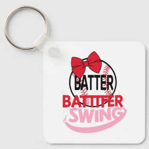 Llavero Diseño "Batter Batter Swing", con un tema de béisb