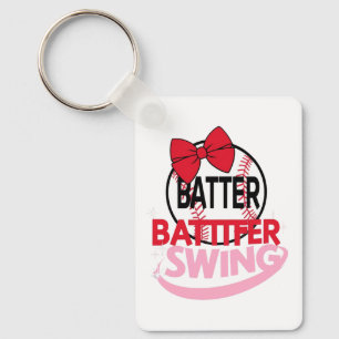 Llavero Diseño "Batter Batter Swing", con un tema de béisb