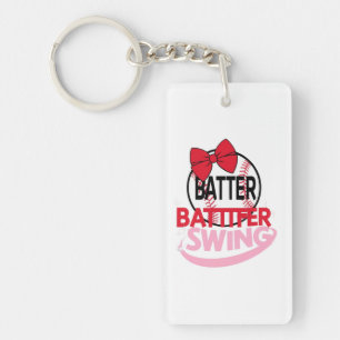 Llavero Diseño "Batter Batter Swing", con un tema de béisb