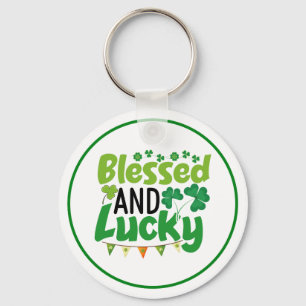 Llavero Diseño Bendito y Afortunado Día de San Patricio-61