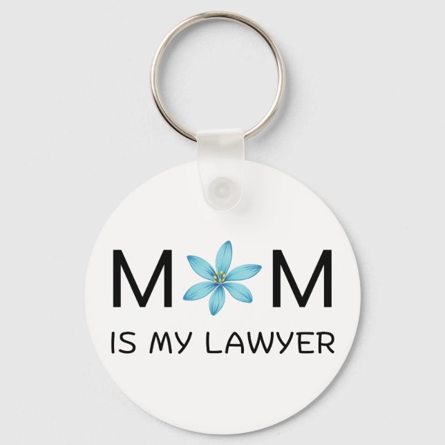 Llavero Diseño botánico estético clásico femenino (Anverso)