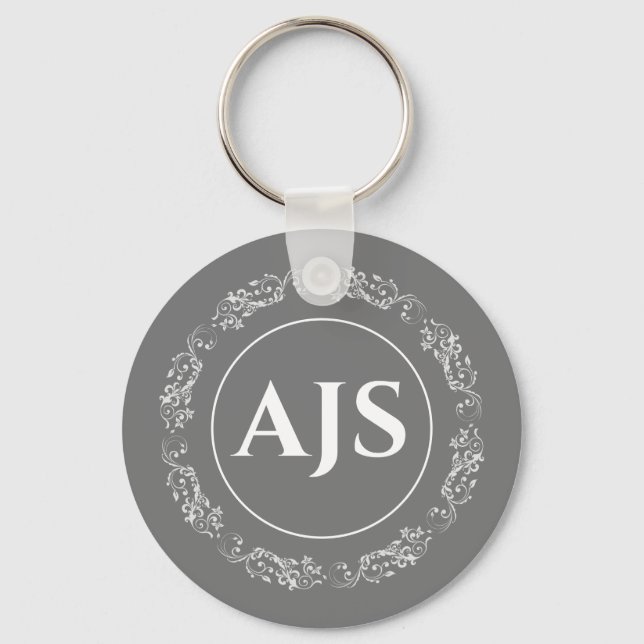 Llavero Diseño circular con Monogramm. (Anverso)