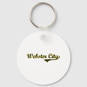 Llavero Diseño clásico de Iowa de la ciudad de Webster