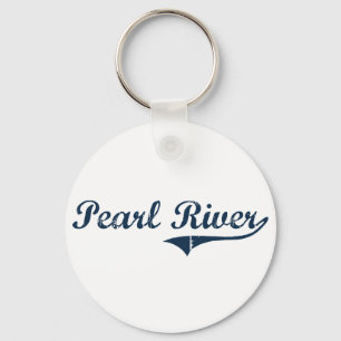 Llavero Diseño clásico del río Pearl Nueva York