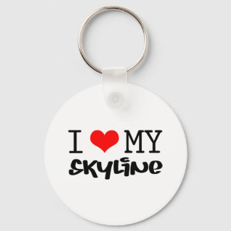 Llavero Diseño clásico "I Love My Skyline"