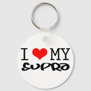 Llavero Diseño clásico "I Love My Supra"
