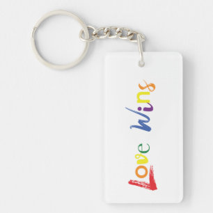 Llavero Diseño colorido, alegre y creativo de Love Wins
