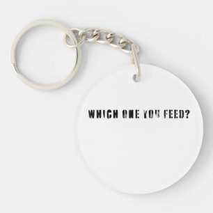 Llavero Diseño comercial   Lobo negro   de dos lados