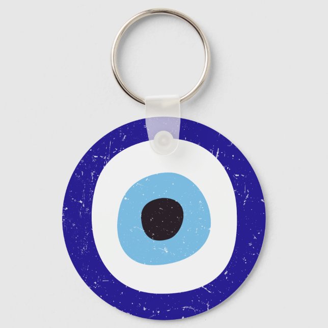 Llavero Diseño con problemas en los ojos del mal griego (Anverso)