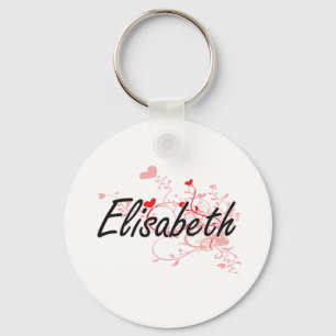Llavero Diseño conocido artístico de Elisabeth con los