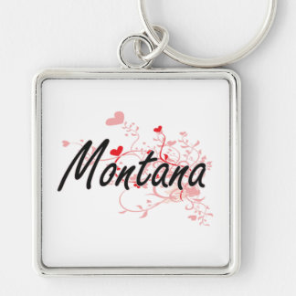 Llavero Diseño conocido artístico de Montana con los
