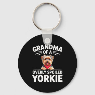 Llavero Diseño de abuela de Yorkie demasiado silenciada