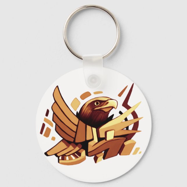 Llavero Diseño de águila épica #7 (Anverso)