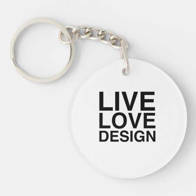 Llavero Diseño de amor vivo (Frente)