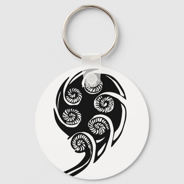 Llavero diseño de aotearoa koru (Anverso)