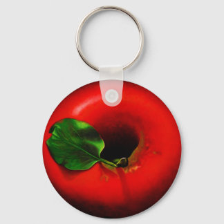 Llavero Diseño de Apple Rojo