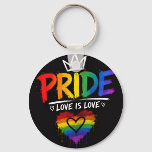 Llavero Diseño de arcoíris del Orgullo LGBT