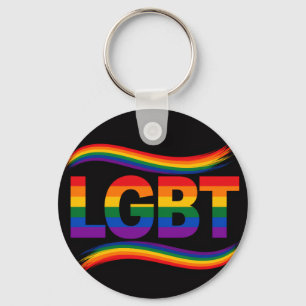 Llavero Diseño de arcoíris del Orgullo LGBT