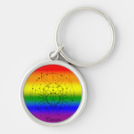 Llavero Diseño de astrología del arcoíris del orgullo LGBT