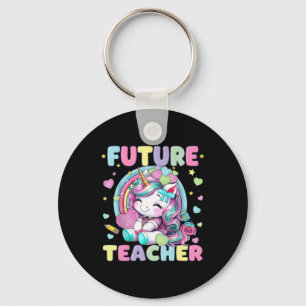 Llavero Diseño de aula para futura profesora de unicornios