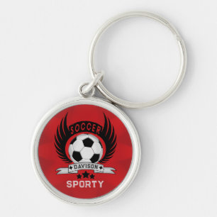 Llavero Diseño de Balón de Fútbol Personalizado   Para Ama