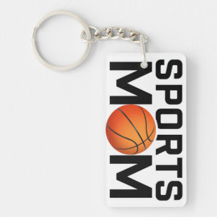 Llavero Diseño de Baloncesto para Mamá Deportista
